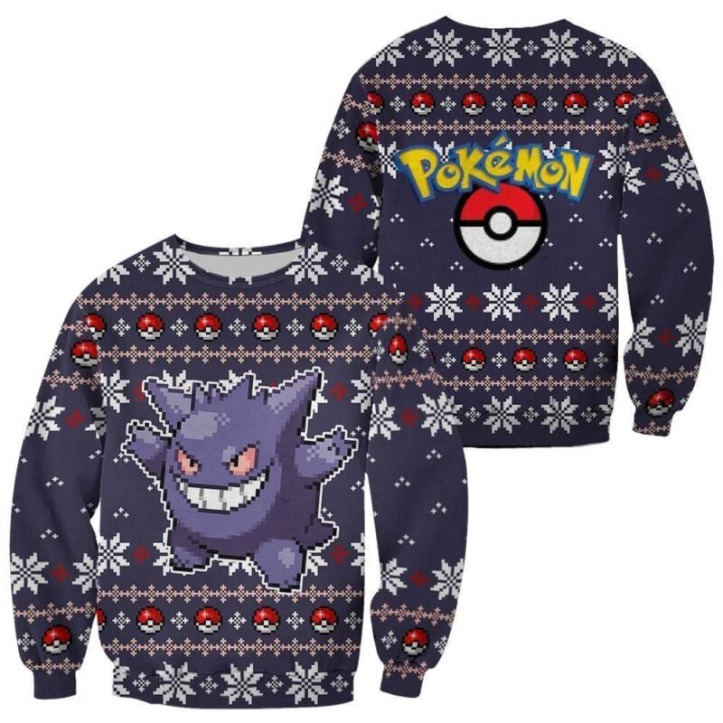 Gengar Ugly Christmas Sweater