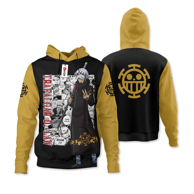 Trafalgar D. Law Premium Outerwear Mix Manga Name