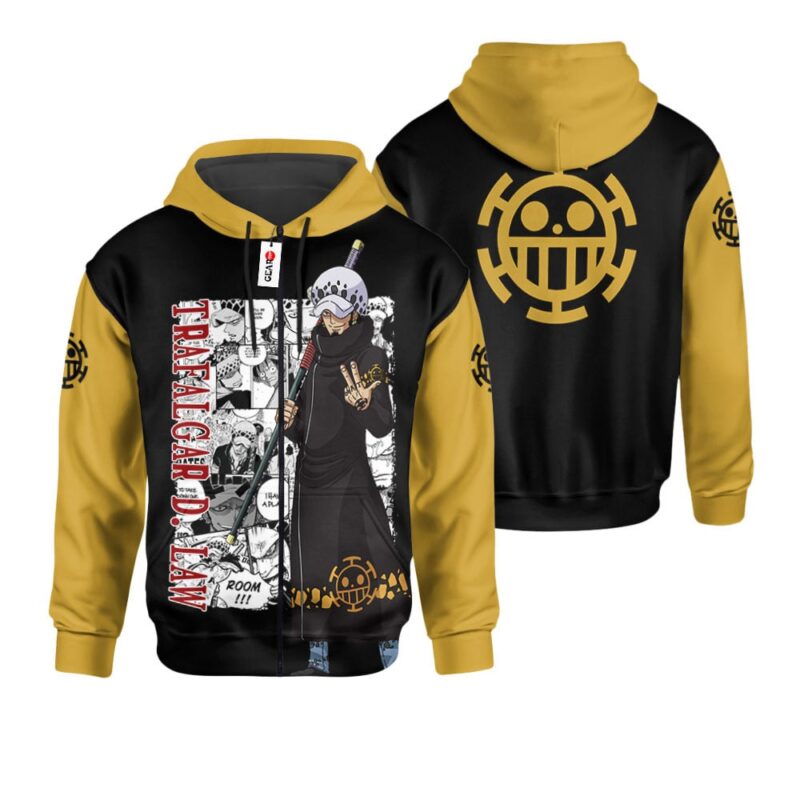 Trafalgar D. Law Premium Outerwear Mix Manga Name