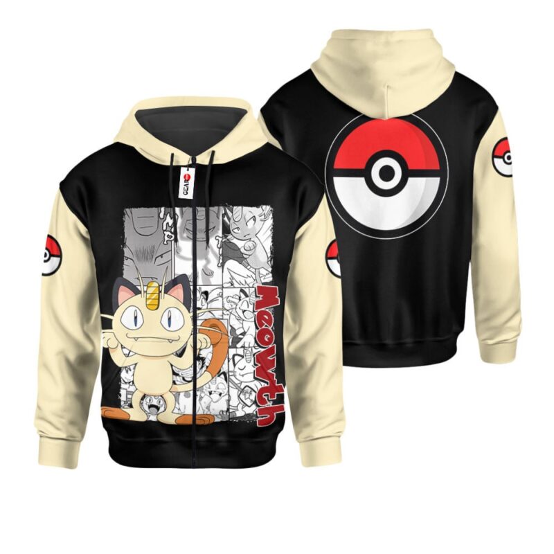 Meowth Premium Outerwear Personalized Mix Manga