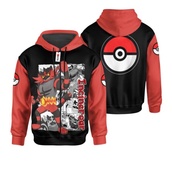 Incineroar Premium Outerwear Personalized Mix Manga