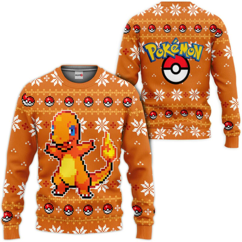 Charmander Ugly Sweater Christmas Premium Outerwear