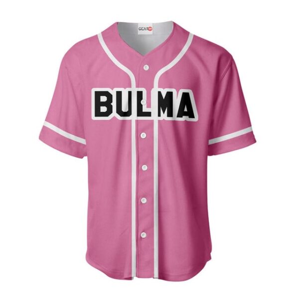 Bulma Pink Baseball Jersey Cosplay Style