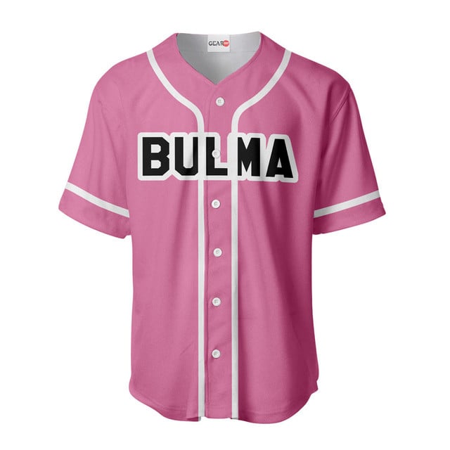 Bulma Pink Baseball Jersey Cosplay Style