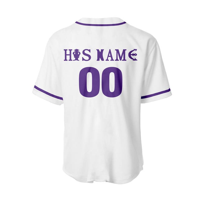 Her Luffy Gear 5 Baseball Jersey Custom Name