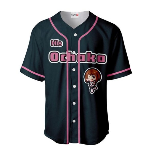 His Ochako Uraraka Baseball Jersey Custom Name