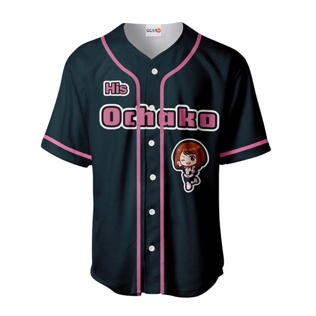 His Ochako Uraraka Baseball Jersey Custom Name