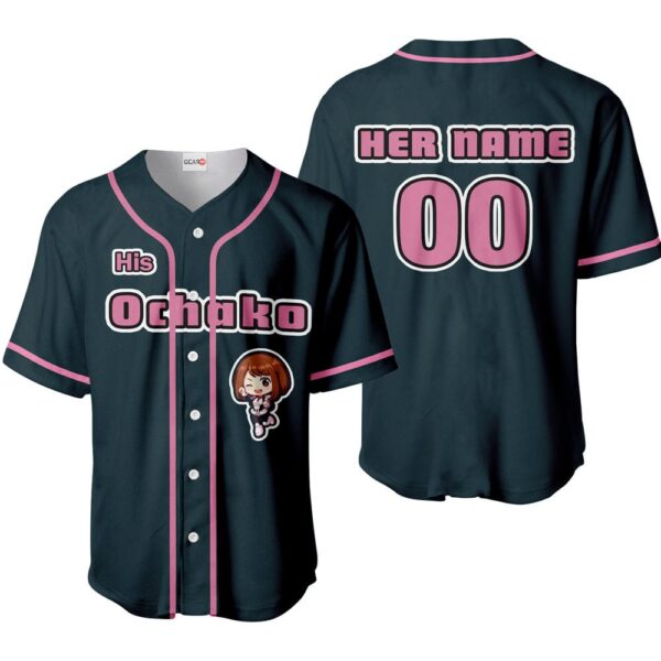 His Ochako Uraraka Baseball Jersey Custom Name