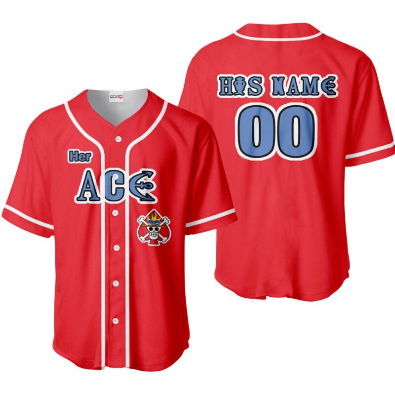 Her Ace Baseball Jersey Custom Name
