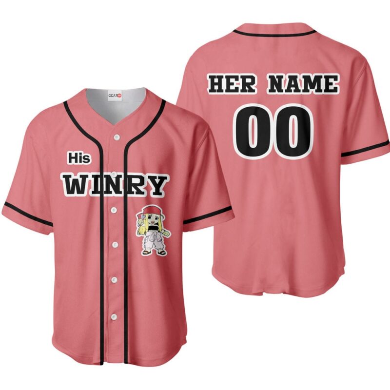 His Winry Rockbell Baseball Jersey Custom Name