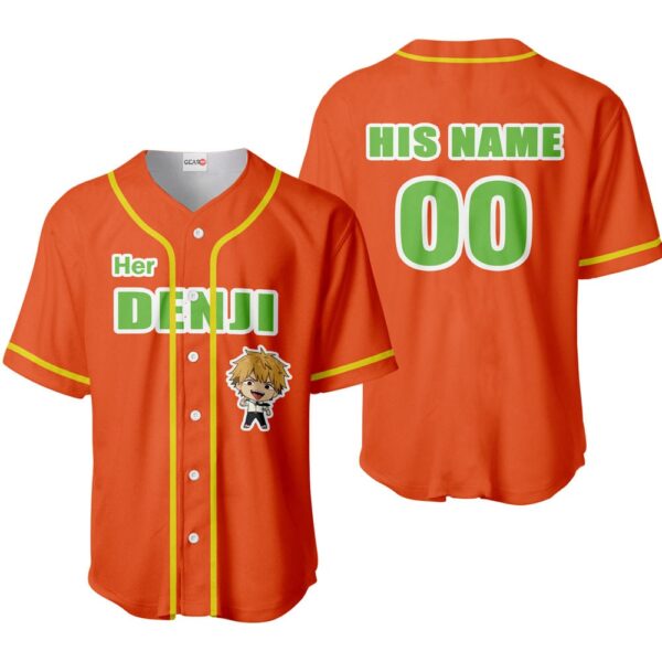 Her Denji Baseball Jersey Custom Name