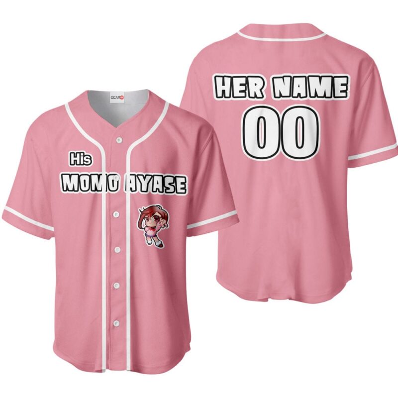 His Momo Ayase Baseball Jersey Custom Name