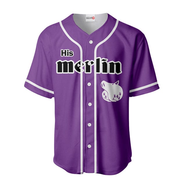 His Merlin Baseball Jersey Custom Name