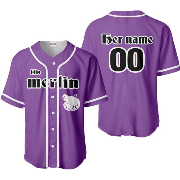 His Merlin Baseball Jersey Custom Name