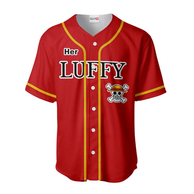 Her Luffy Baseball Jersey Custom Name