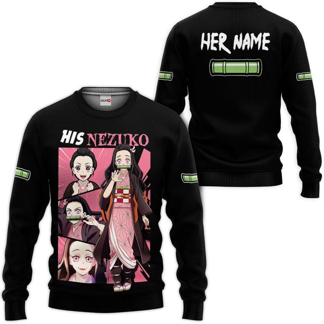 His Nezuko Shirt Personalized Valentines Collection