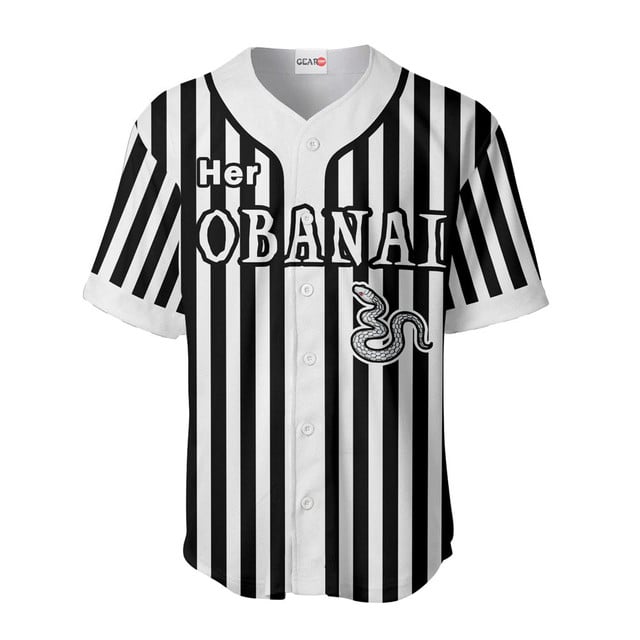 Her Obanai Iguro Baseball Jersey Custom Name