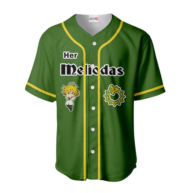 Her Meliodas Baseball Jersey Custom Name