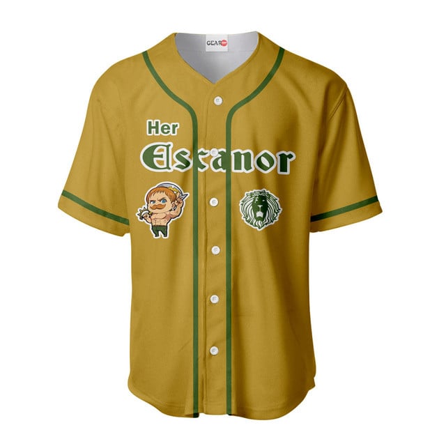 Her Escanor Baseball Jersey Custom Name