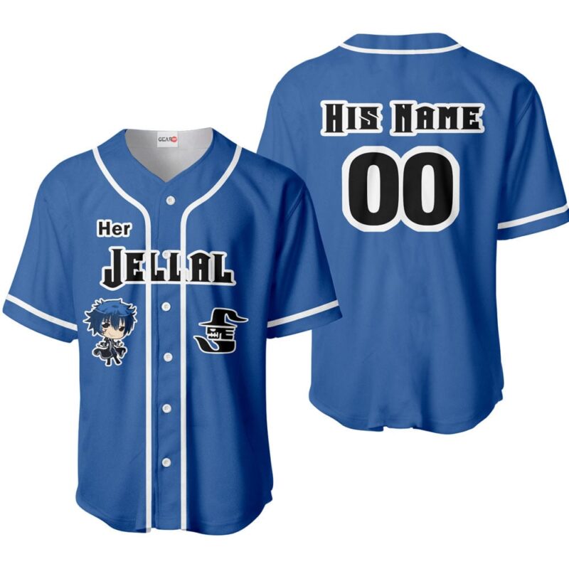Her Jellal Fernandes Baseball Jersey Custom Name