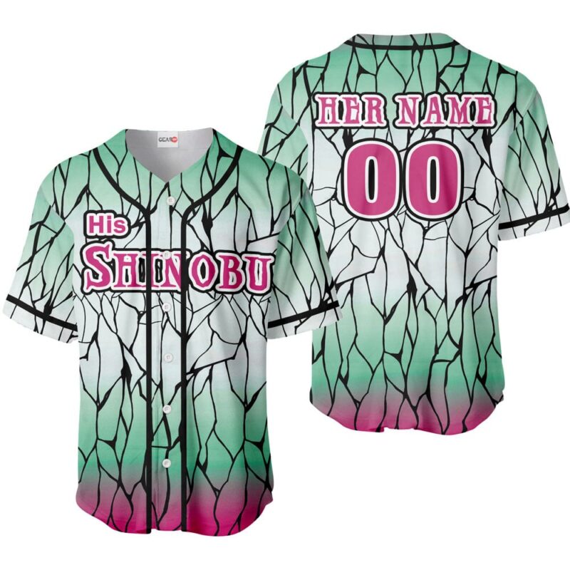 His Shinobu Kocho Baseball Jersey Custom Name