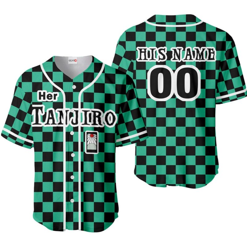 Her Tanjiro Baseball Jersey Custom Name