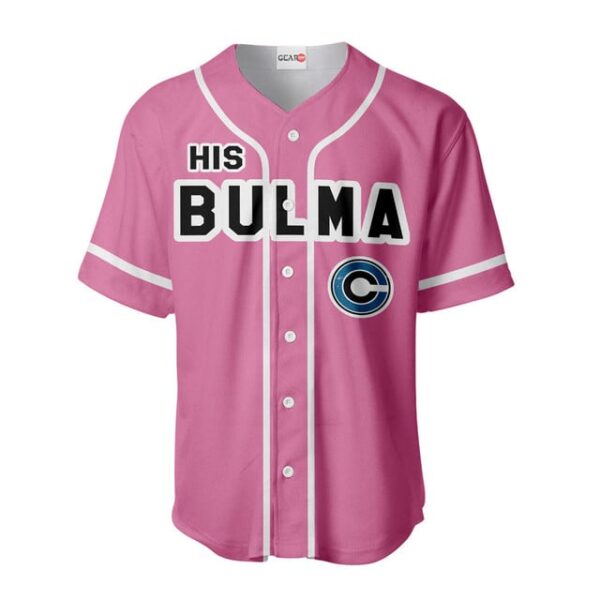 His Bulma Pink Baseball Jersey Custom Name