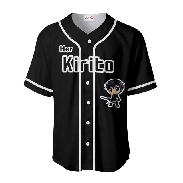 Her Kirito Baseball Jersey Custom Name