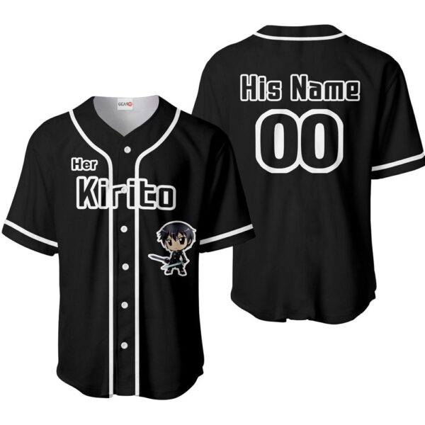 Her Kirito Baseball Jersey Custom Name