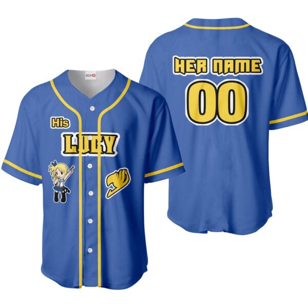 His Lucy Heartfilia Baseball Jersey Custom Name