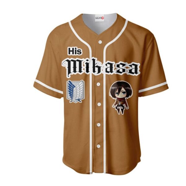 His Mikasa Ackerman Baseball Jersey Custom Name