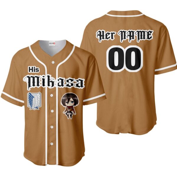 His Mikasa Ackerman Baseball Jersey Custom Name