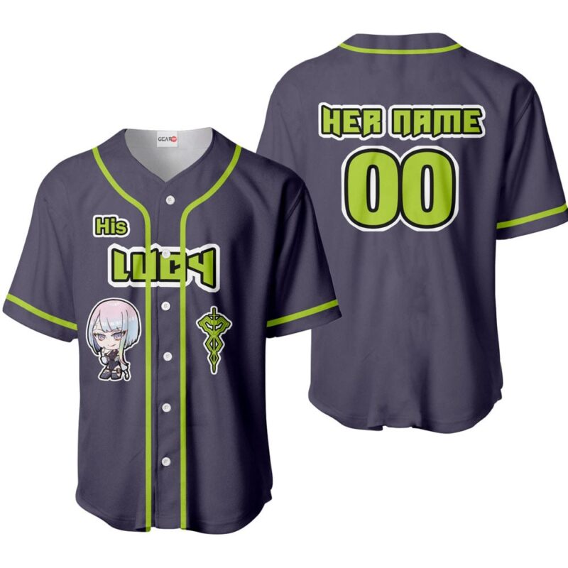 His Lucy Baseball Jersey Custom Name
