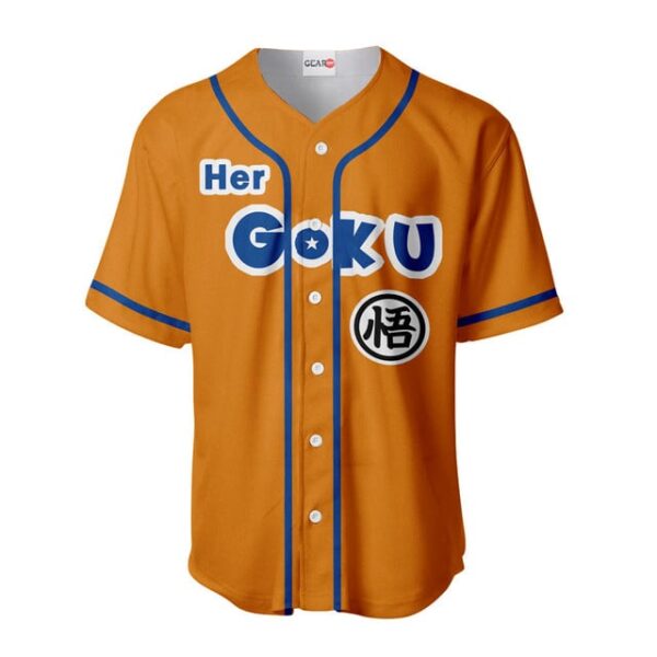 Her Goku Baseball Jersey Custom Name