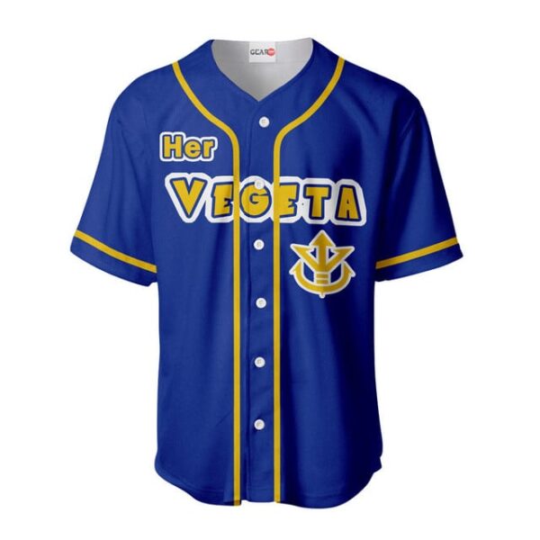 Her Vegeta Baseball Jersey Custom Name