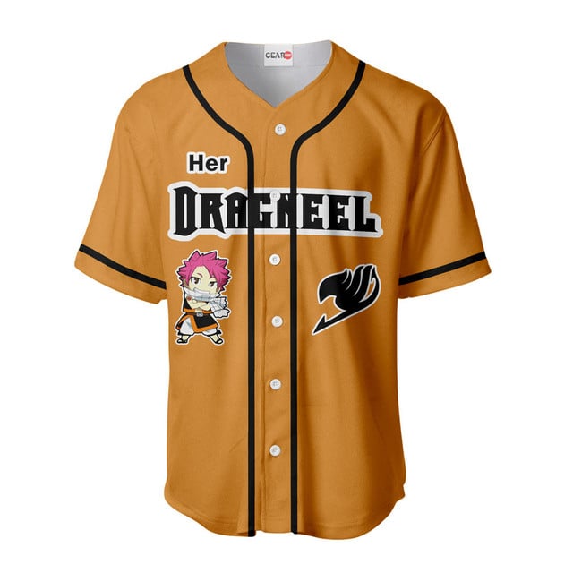 Her Natsu Dragneel Baseball Jersey Custom Name