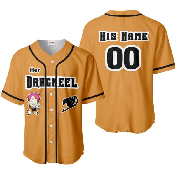 Her Natsu Dragneel Baseball Jersey Custom Name