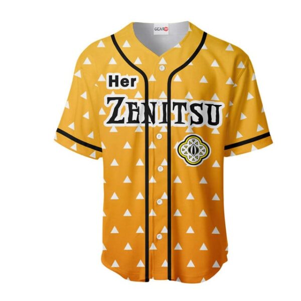 Her Zenitsu Baseball Jersey Custom Name