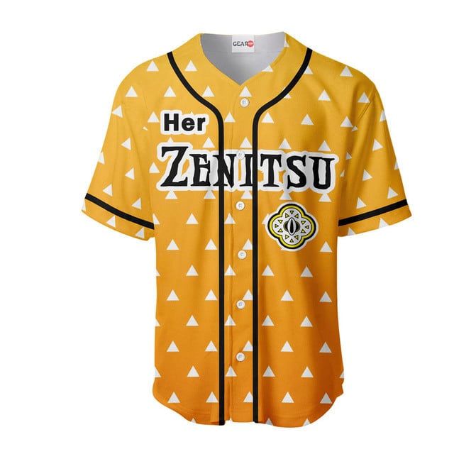 Her Zenitsu Baseball Jersey Custom Name