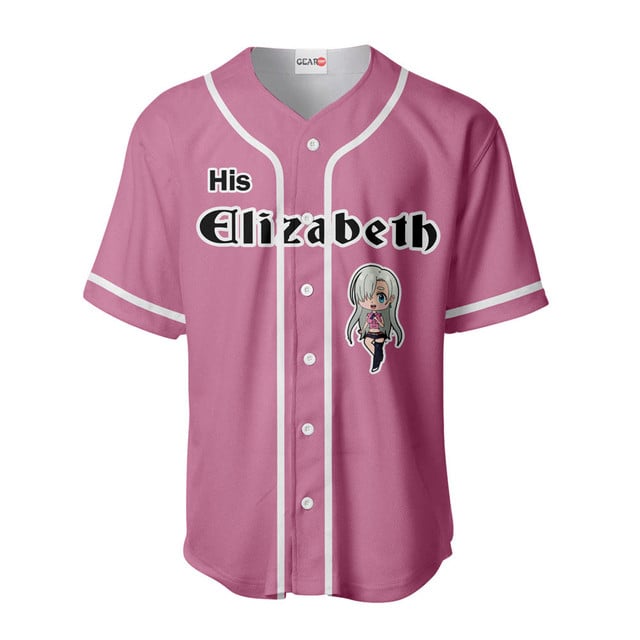 His Elizabeth Liones Baseball Jersey Custom Name