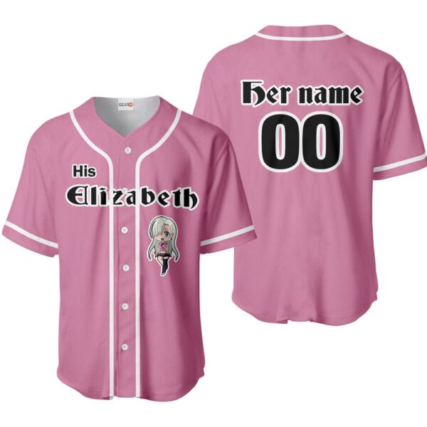 His Elizabeth Liones Baseball Jersey Custom Name