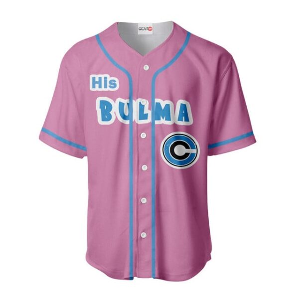 His Bulma Baseball Jersey Custom Name