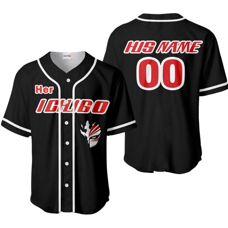 Her Ichigo Kurosaki Baseball Jersey Custom Name
