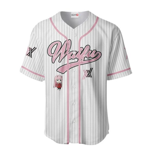 Zero Two Baseball Jersey - Waifu Personalized Edition