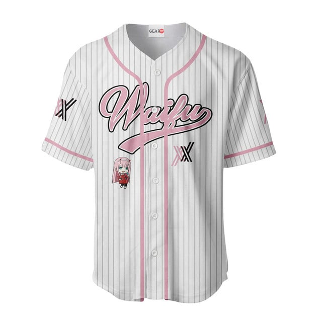 Zero Two Baseball Jersey - Waifu Personalized Edition