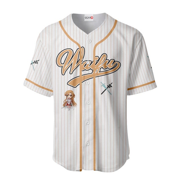 Asuna Baseball Jersey - Waifu Personalized Edition