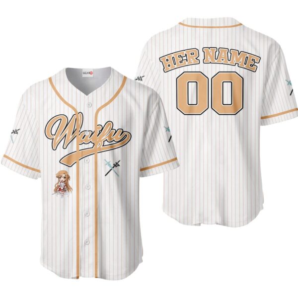 Asuna Baseball Jersey - Waifu Personalized Edition