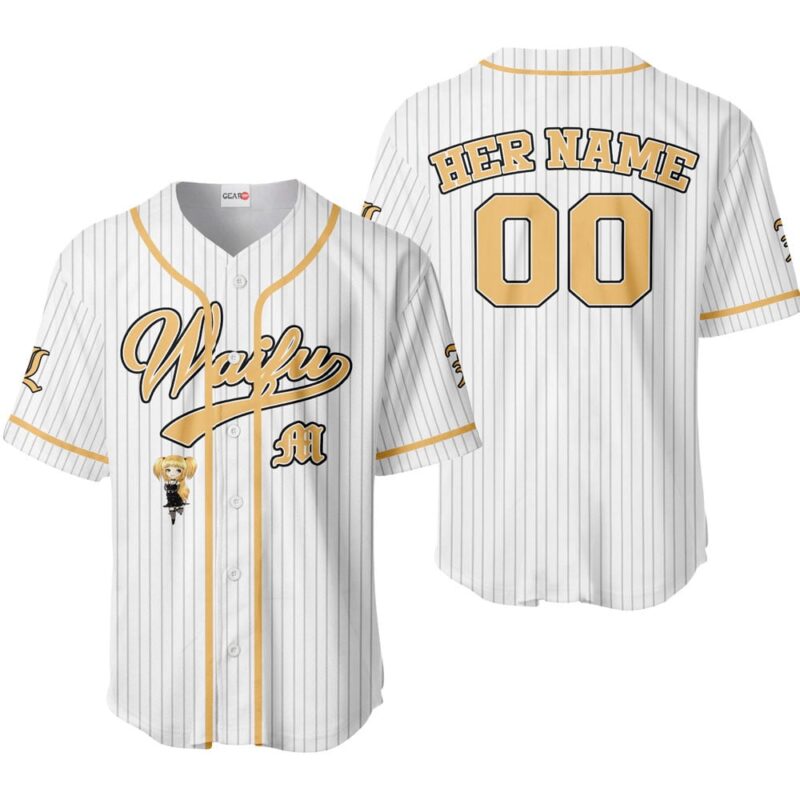Misa Amane Baseball Jersey - Waifu Personalized Edition
