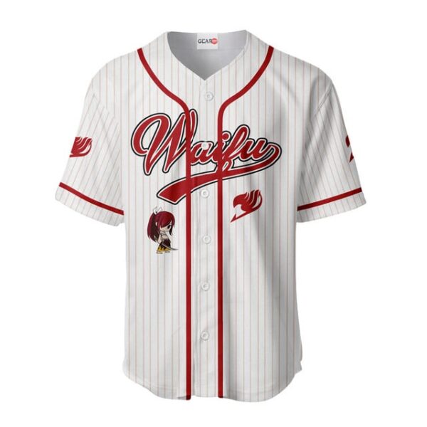 Erza Scarlet Baseball Jersey - Waifu Personalized Edition