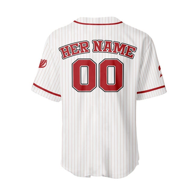 Erza Scarlet Baseball Jersey - Waifu Personalized Edition